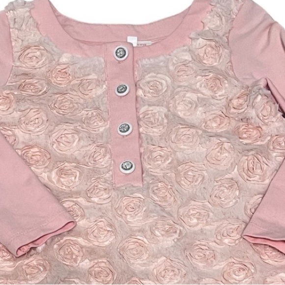 Baby Sara Pink Rosette dress - Picture 6 of 6